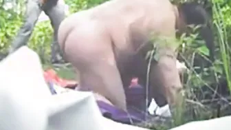 Older Man Barebacks Twink Outdoors Behind Abandoned Factory