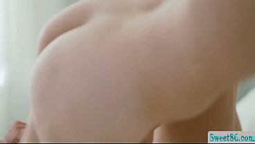 Teen stepdaughter gets it on with a scissor fuck