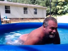 Naked Pool Dad