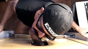 ”Milking Chocolate Dick At The Gloryhole”