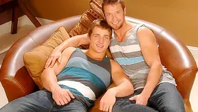 Marcus Mojo Kevin Crow Show Off Massive Hard-ons – Steamy Muscle Gay Action 18+