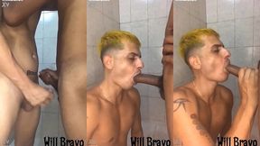 novinho putao, ficou de pica dura na hora que botei a mao. encheu minha boca de leite