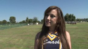 slutty white cheerleader fucks the squad