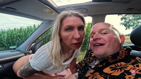 I Went For A Walk And I Fucked A Random Milf With A Big Ass In The Car. Dessertlady