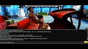 Naughty 3D Elf Teases Santa with Hot Christmas Blowie in IMVU Fantasy