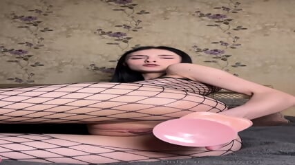 Emiko tries to get that huge cock in her ass