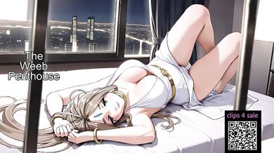 Anime Waifu Slave Chained Tight In Bondage Rope With Chastity Locked