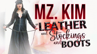 Mz. Kim In Leather and Stockings and Boots