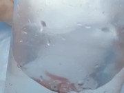 Cock and Balls pumped in pool