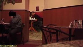 Rough Anal Encounter in a Public Coffee Shop
