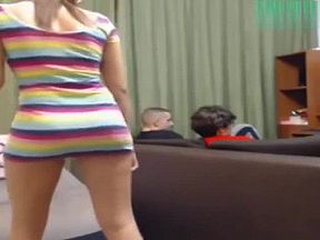 Sexy novia looking hot in minidress