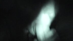 Naughty night vision BJ slut sucks dick