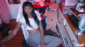 White Calvin Briefs Double Cumshot - BBC Trans Babe Vanniall Milks Her Thick Cock Twice