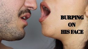 Burping on his face - Mr and Mrs C