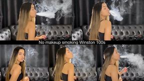 No makeup smoking Winston 100s