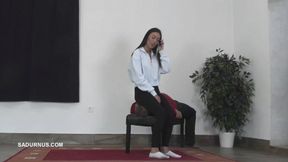 Beautiful Mistress Natasa sits on her slave's face A wmv