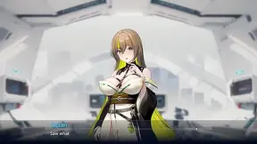 Seductive Space Waifu with Massive Tits Takes Over Planets Fantastically