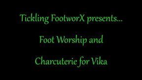 Foot Worship and Charcuterie for Vika