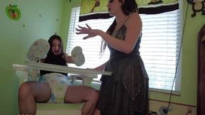 indica jane gets diapered by sablique von lux and freaks out