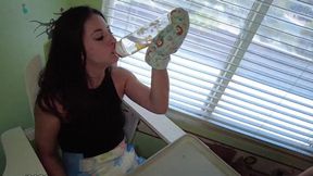 indica jane gets diapered by sablique von lux and freaks out