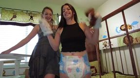 indica jane gets diapered by sablique von lux and freaks out