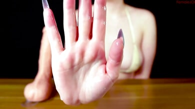Solo lingerie JOI with CEI and ruined orgasm aftercare