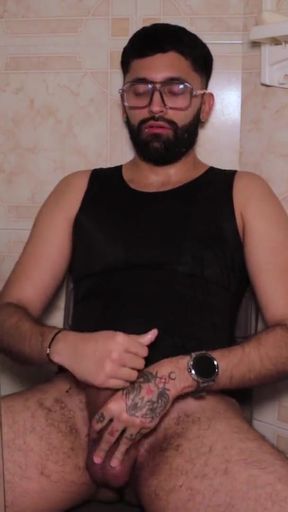 Stunning moment from &quot;Camilo Brown Intensely Edging His Big Cock Shooting His Cum Multiple Times and Squirting on His Black&quot;