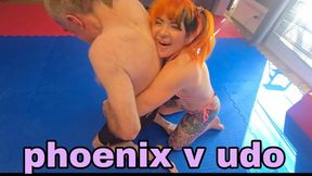 Udo Vs Phoenix super fun comp mixed wrestling