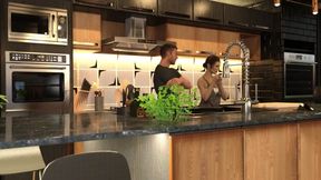 Burning Boundaries 27 - Lara Gives Handjob in the Kitchen While Realtor Is Busy