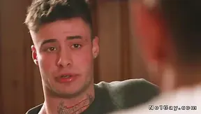 Enzo Mller Deepthroats Boss Bruce Huxleys Huge Cock—Dining Room Blowjob Gone Wild – 18+