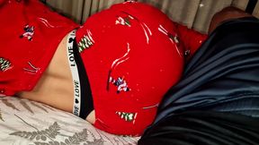 I invite my sister-in-law to my bed for a chat and she ends up accidentally rubbing my hard cock and we end up fucking without a condom on the sly