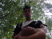 Outdoor cumshot on your face POV (cum on camera lens)