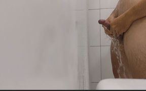 Hairy Boy in the Bathroom Masturbating Hard.