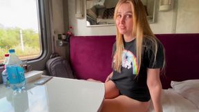 Fucked fellow traveler on the train... -Do you have a husband? Yes ! Oh god what have we done!