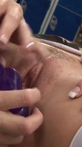 Spectacular moment from &quot;Lesbian army girls pick outfits and get aroused as they take out their double ended dildo to fuck&quot;