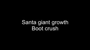 Macrophilia - Santa giant growth boot crush