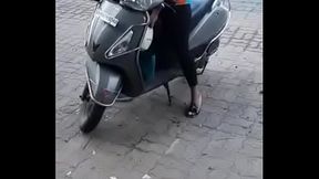 Pune couple kissing on road