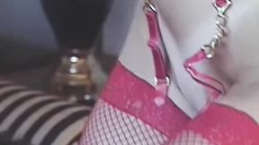 ”Dykes in high heels get dominated while their hands are tied”