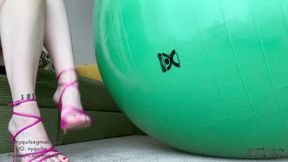 Evil neighbor nail pops your 150cm cando ball