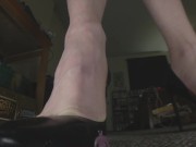 Unaware Giantess Wearing Squeaky Heels