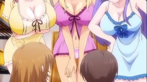 Suertudo se coje a sus 4 hermanastras por el culo - Hentai Shabura