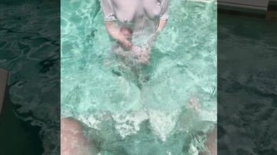 Redhead Milf Teased Poolside Before Neighbor Ruined Her Hard Blowjob
