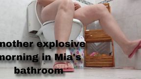 Another explosive morning in Mia's bathroom