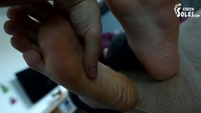 BBW huge feet and socks POV