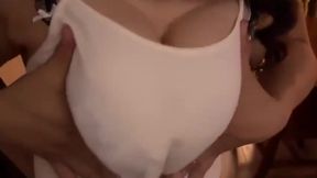 Walked in on her stepson wanking, this horny Asian MILF couldn&#039;t resist joining in.