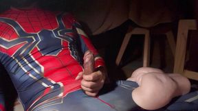 Spiderman Freetime with Sex Toy.