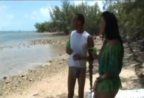Latina MILF Angelina Castro loves cock on the beach!!