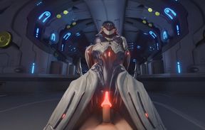 Warframe - Garuda Riding With Cgi Girl