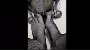 Vacuum Footjob Tease