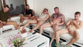 Lads Holiday Group Wank